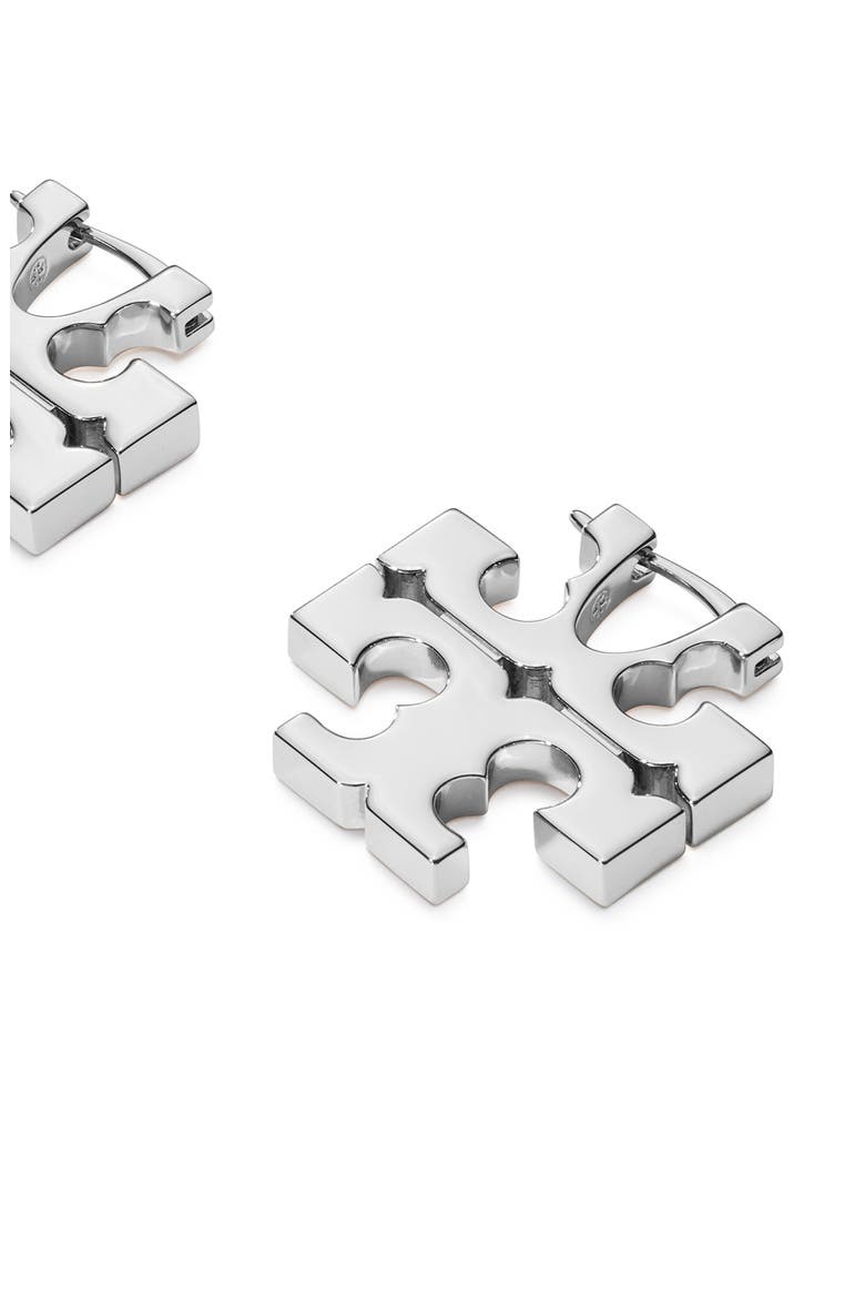 Icon Hidden Hoop Earrings, Alternate, color, LIGHT SILVER