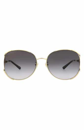 Gucci 59mm Round Sunglasses