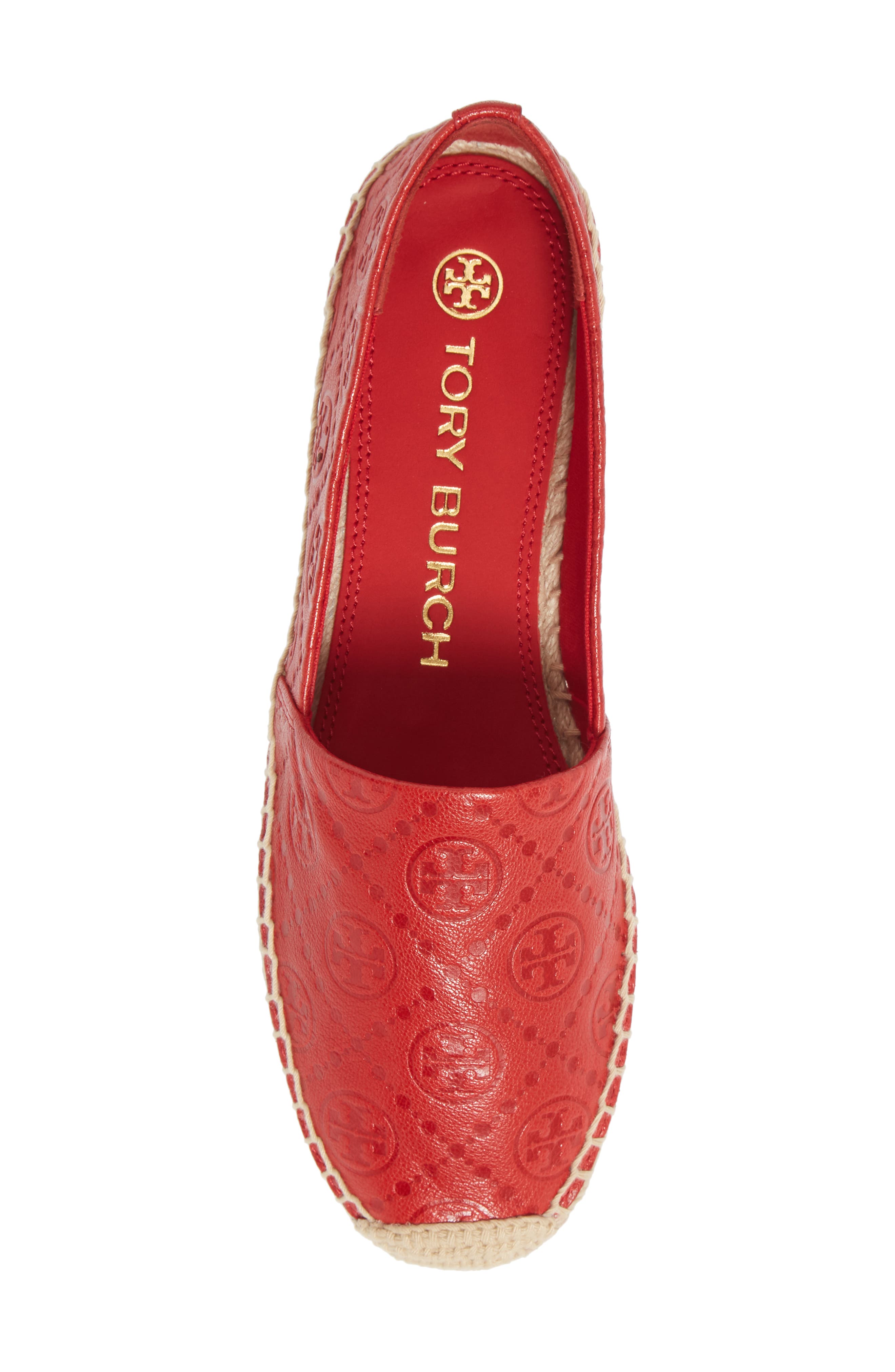Tory Burch T Monogram Espadrille Flat, Alternate, color, 