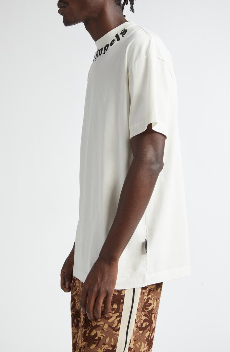 Palm Angels Neck Logo Graphic T-Shirt, Alternate, color, 