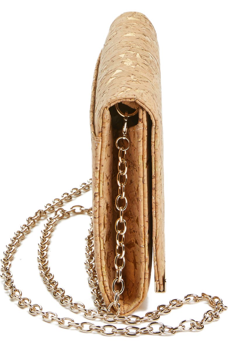 Nordstrom Metallic Cork Clutch, Alternate, color,