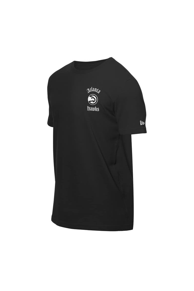 Men's New Era Black Atlanta Hawks Sugar Skulls T-Shirt, Alternate, color, Black