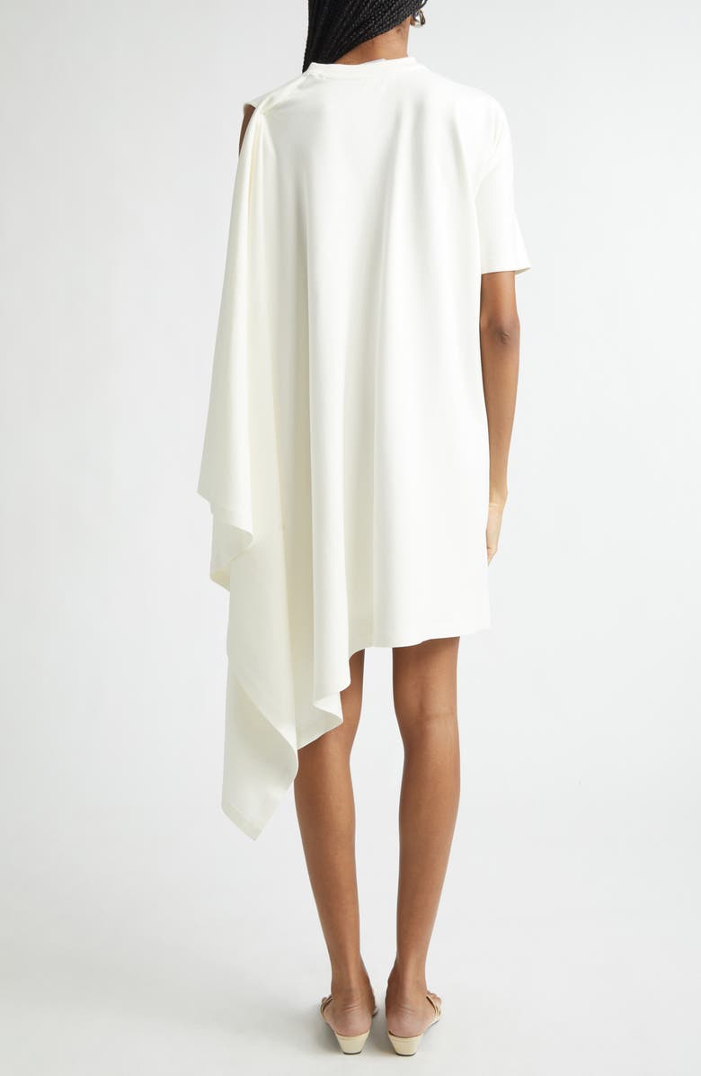 Coperni Zero Waste Asymmetric Shift Dress, Alternate, color, White Wht