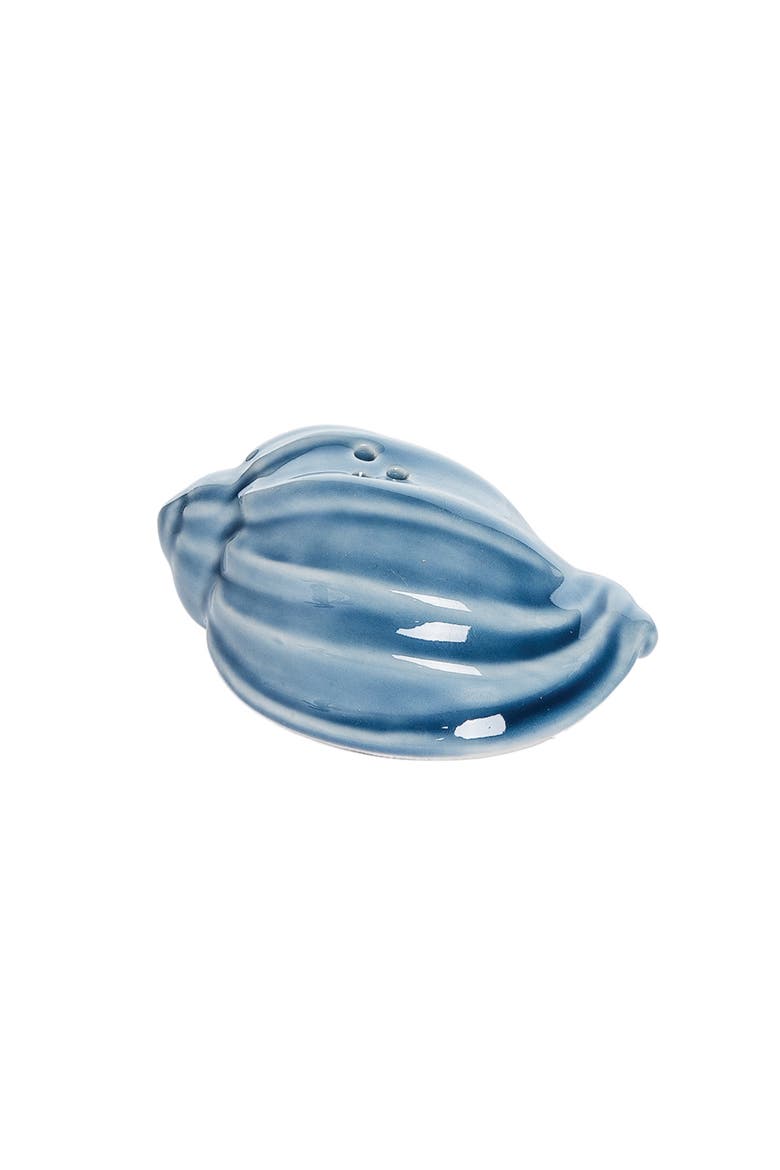 Blue & Bisque Shell Salt Pepper Set, Alternate, color, Blue