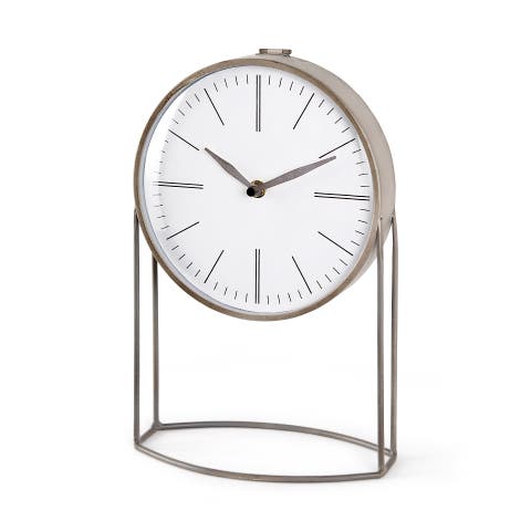 Aurus Matte Metal Table Clock