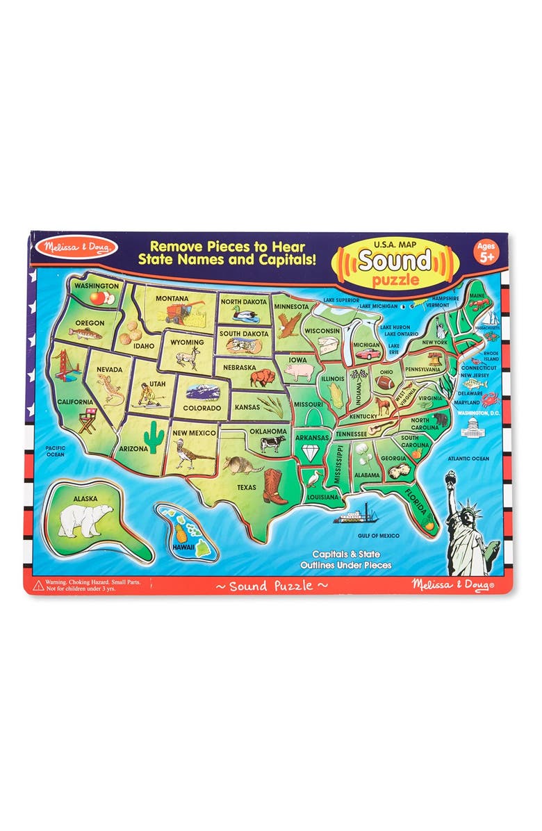 Melissa & Doug USA Sound Puzzle, Main, color,