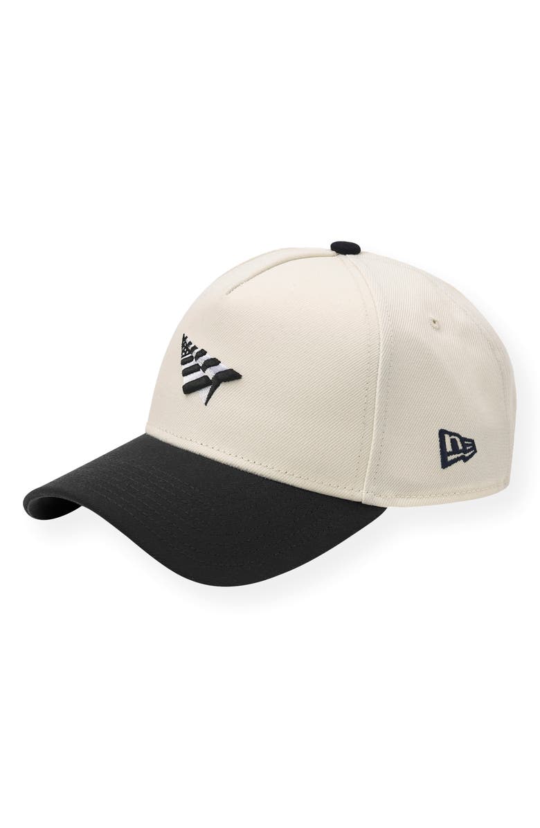 PAPER PLANES Logo 9FORTY A-Frame Snapback Cap, Alternate, color, Chrome White/ Black