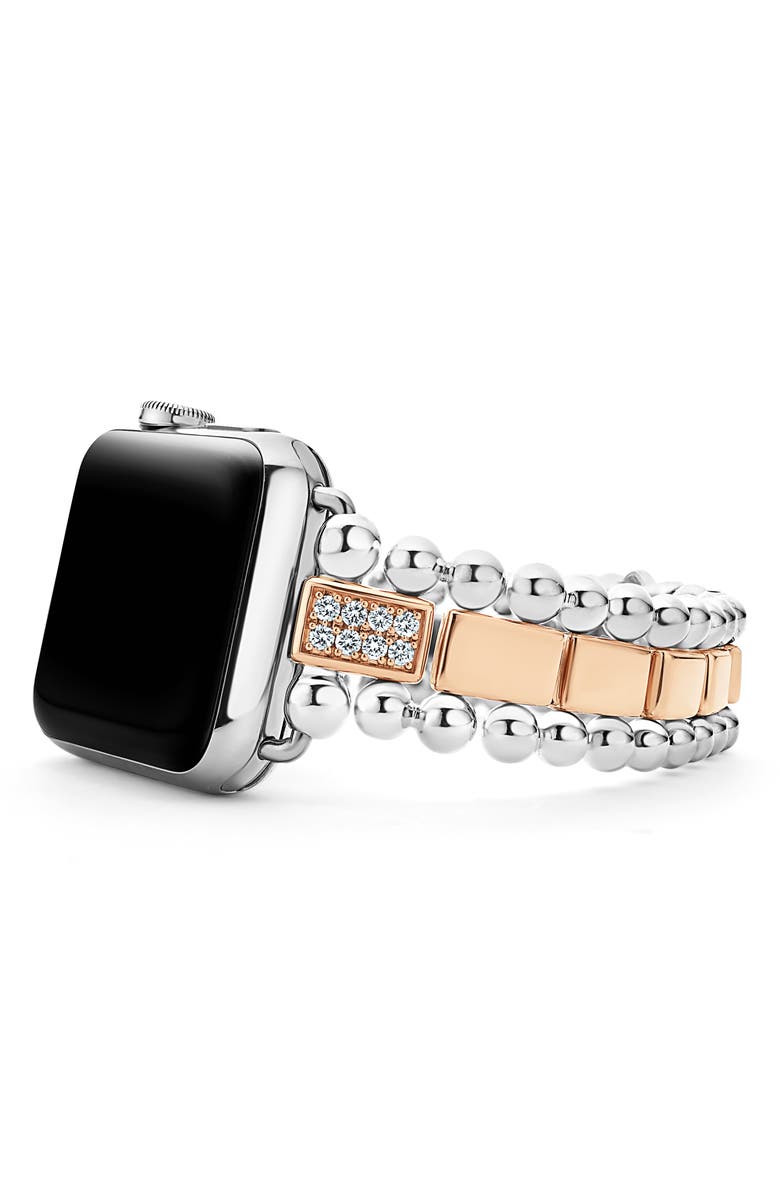 LAGOS Smart Caviar Diamond Apple Watch<sup>®</sup> Watchband, Alternate, color,