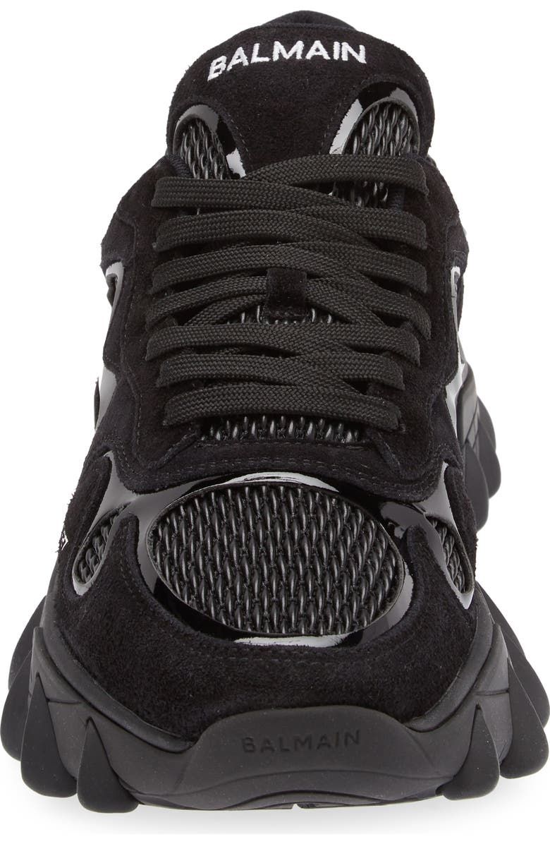 Balmain B-East Mixed Media Sneaker, Alternate, color,