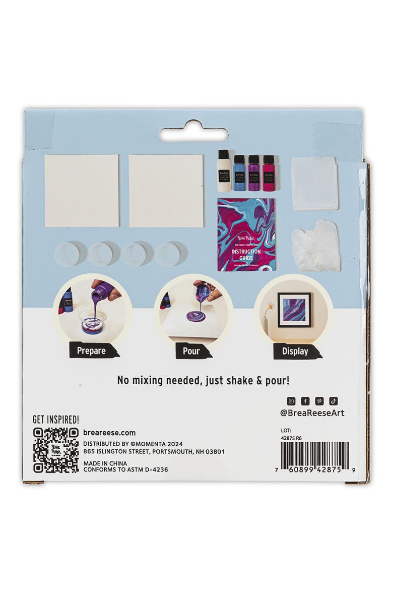 Acrylic Paint Pouring Kit Holiday Wall Art, Alternate, color, Multicolored