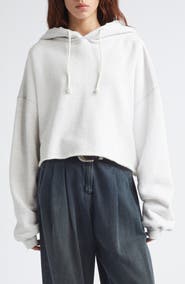 Golden Goose Star Oversize Crop Hoodie