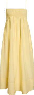Vince Tie Front Cotton & Silk Maxi Sundress