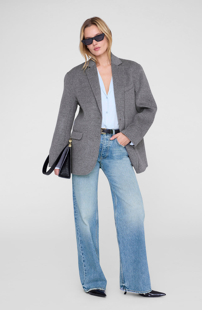 ANINE BING Bethany Shirt, Alternate, color, Pale Blue