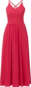 Sweaty Betty Explorer Ribbed Halter Neck Midi Dress