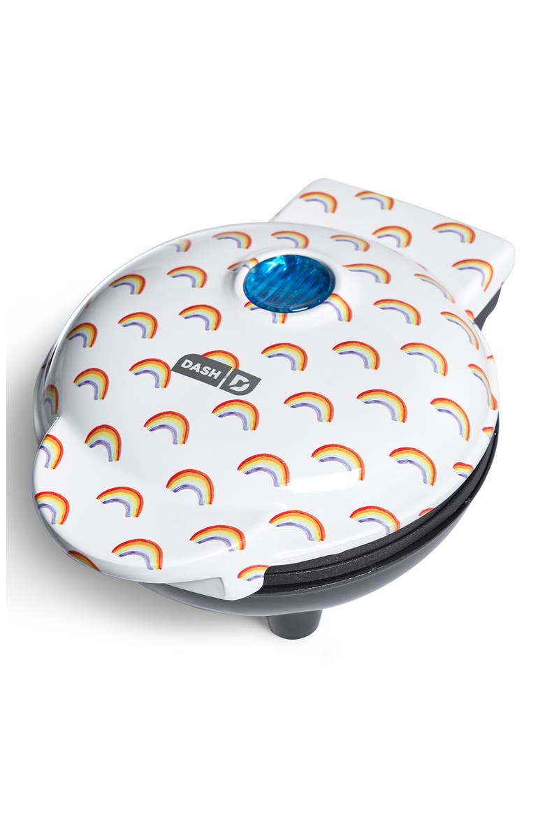 Rainbow Print Mini Waffle Maker, Alternate, color, RAINBOW