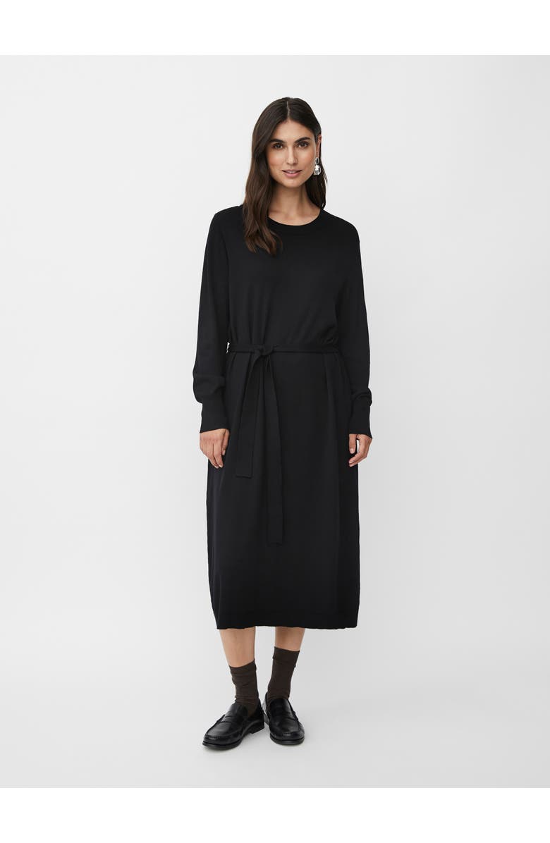 Masai Copenhagen MaNisuta Long Sleeve Belted Waist Dress, Main, color, Black