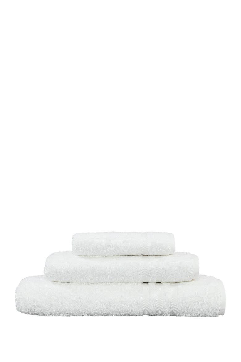 Denzi 3-Piece Towel Set - White, Main, color, WHITE
