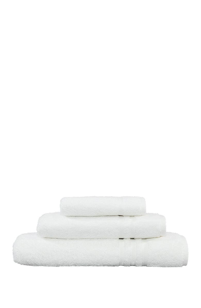 Linum Home Textiles Denzi 3-Piece Towel Set - White, Main, color, White