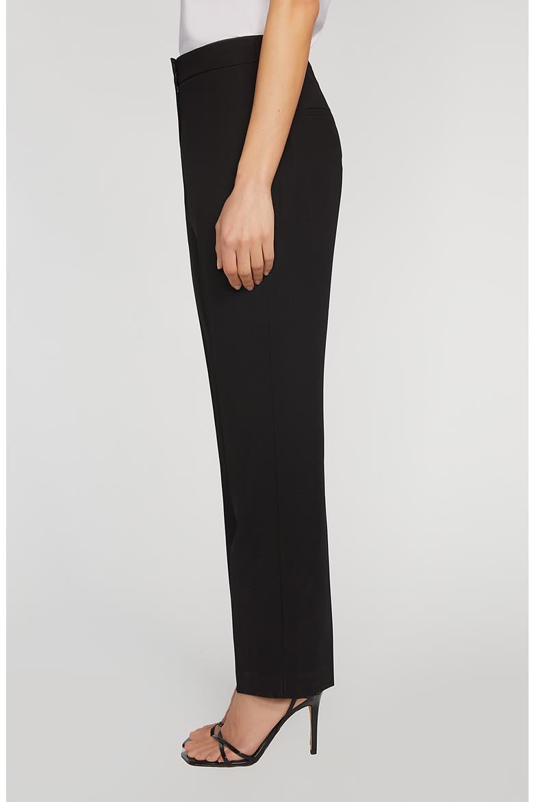 The Sylvie High Waist Straight Leg Pants, Alternate, color, NOIR