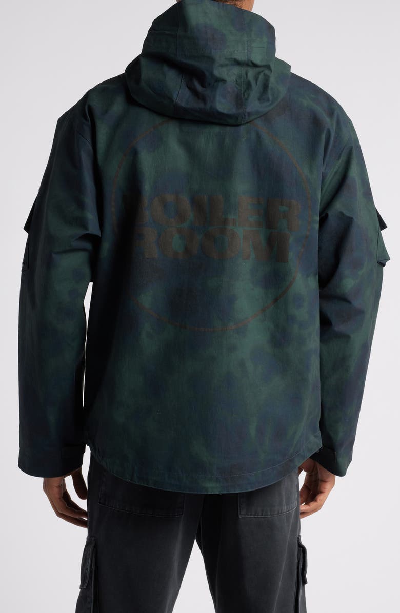 BOILER ROOM Tie Dye Water Repellent Hooded Jacket, Alternate, color,