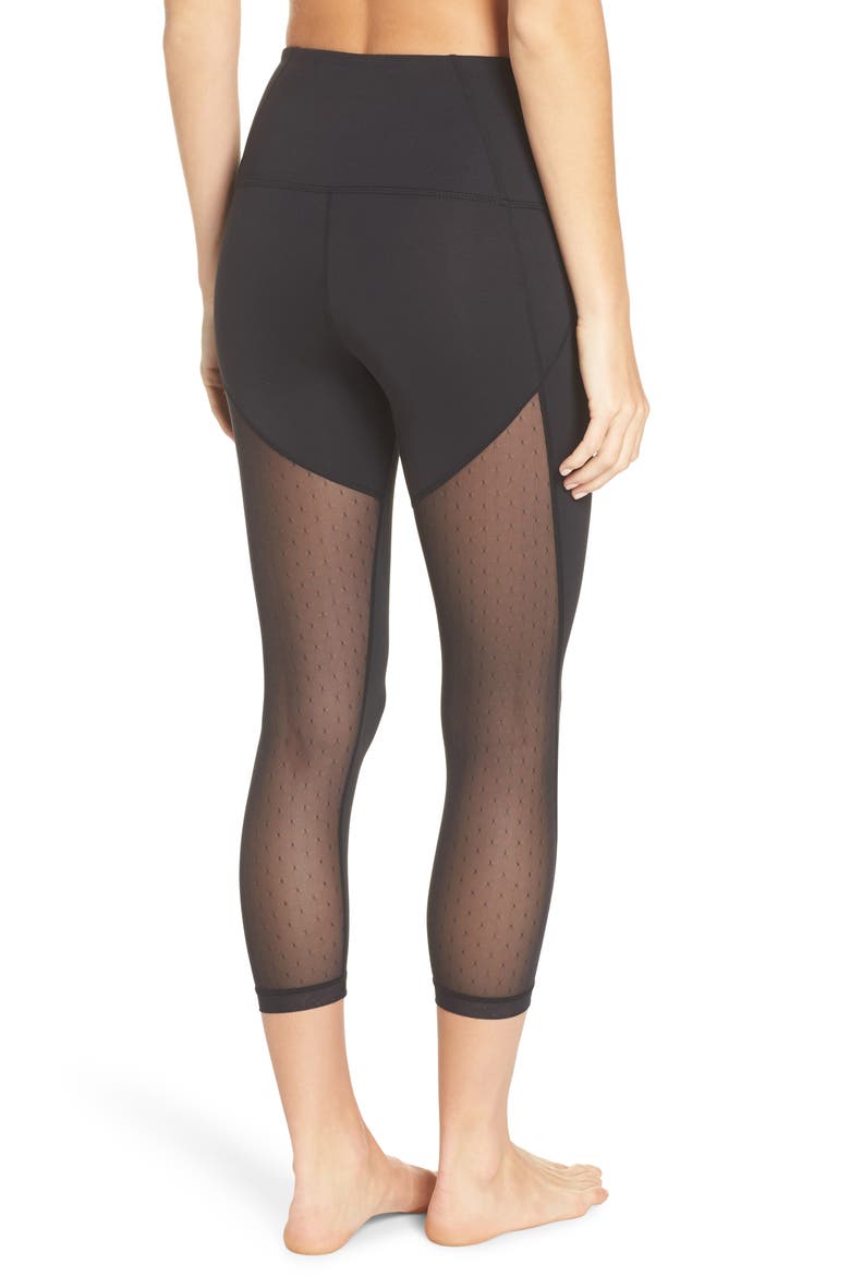 So Stunning Crop Leggings, Alternate, color, BLACK