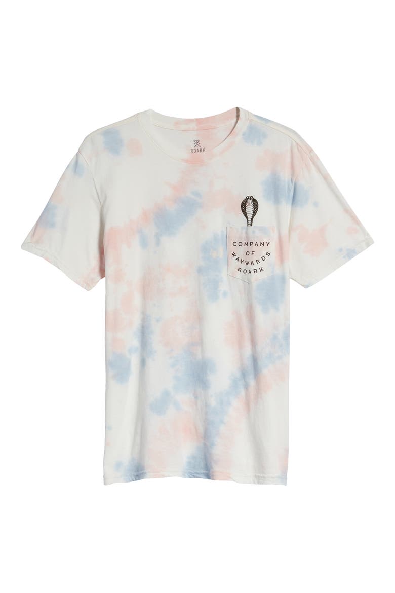 Men's Snake Charmer Tie Dye Pocket Graphic Tee, Alternate, color, WHITE