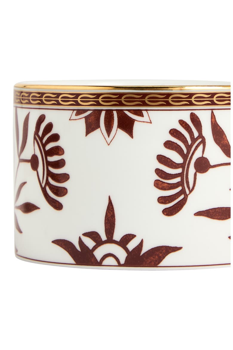 Red Splendor 22K Gold Accent Bone China Tea Cup & Saucer, Alternate, color, WHITE MULTI
