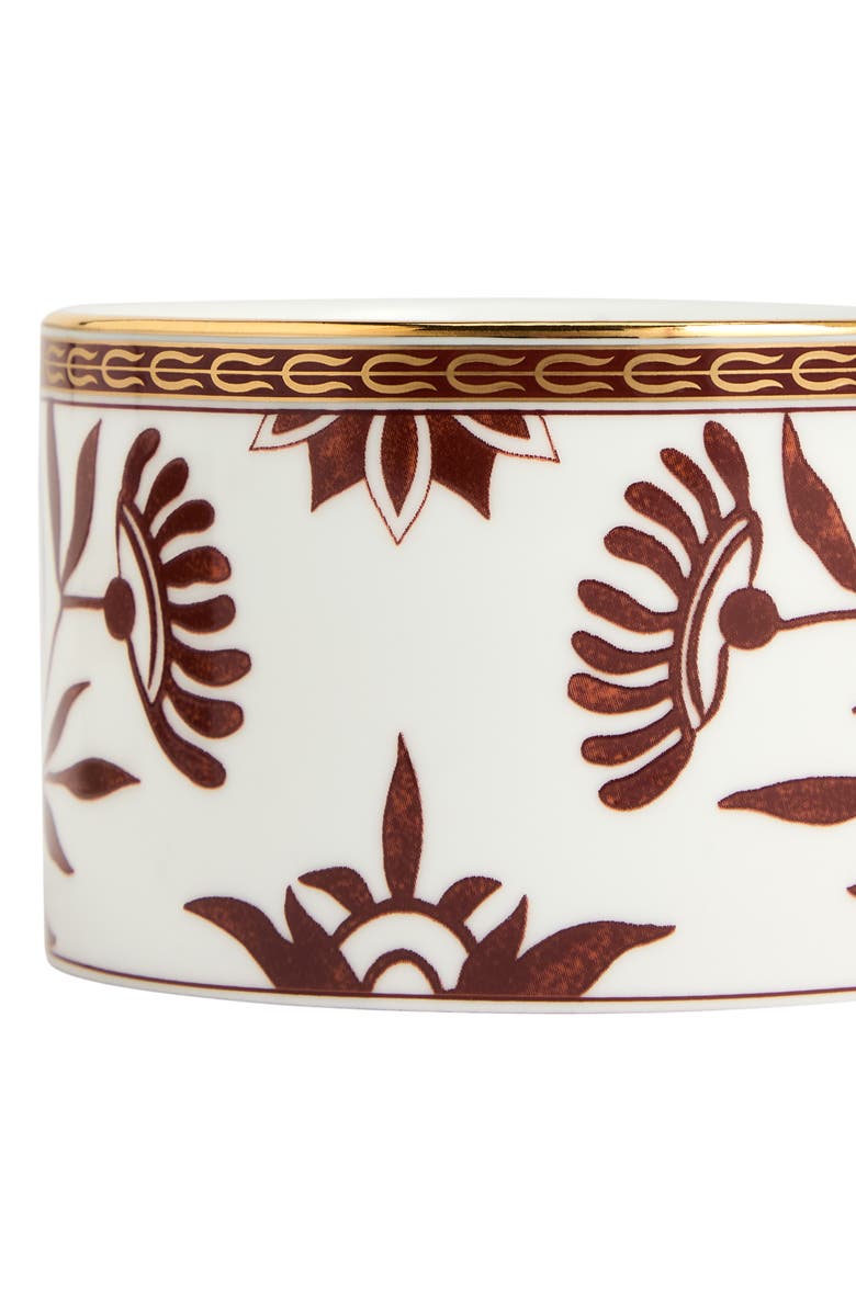 Wedgwood Red Splendor 22K Gold Accent Bone China Tea Cup & Saucer, Alternate, color, White Multi