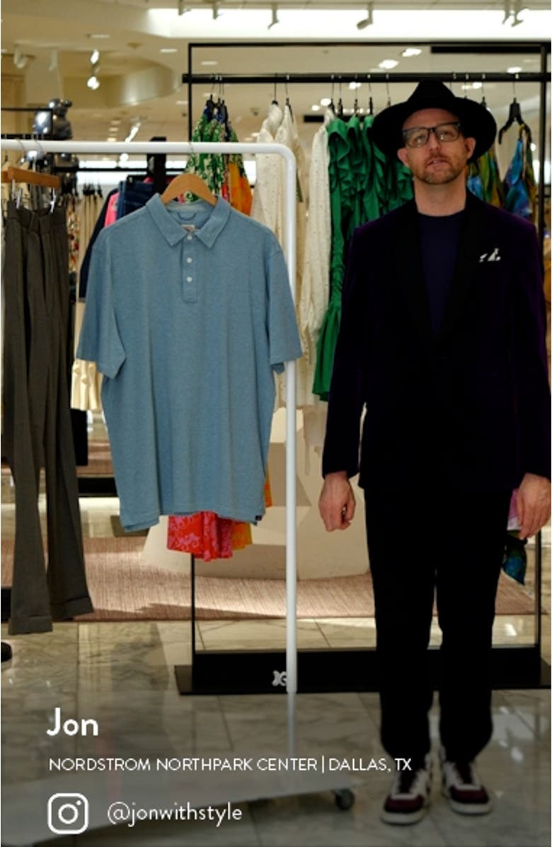 Movement Stripe Short Sleeve Polo Shirt, sales video thumbnail