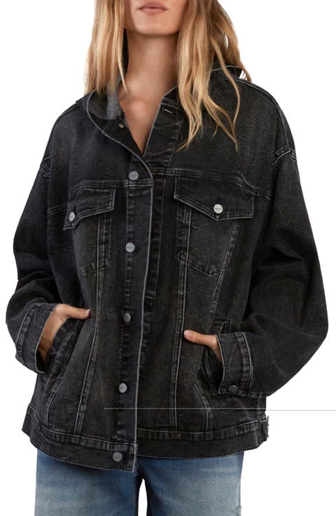 Hooded Denim Trucker Jacket