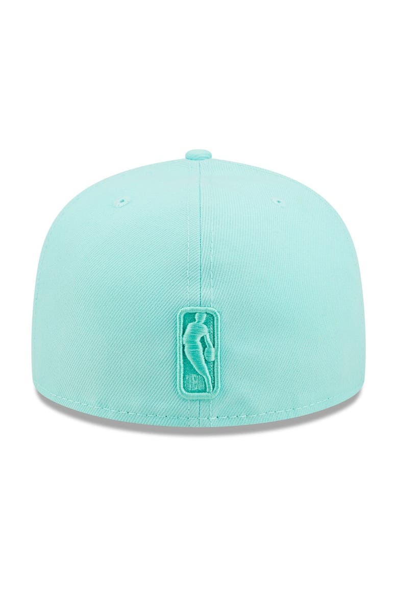 Men's New Era Turquoise New Orleans Pelicans Color Pack 59FIFTY Fitted Hat, Alternate, color, Turquoise