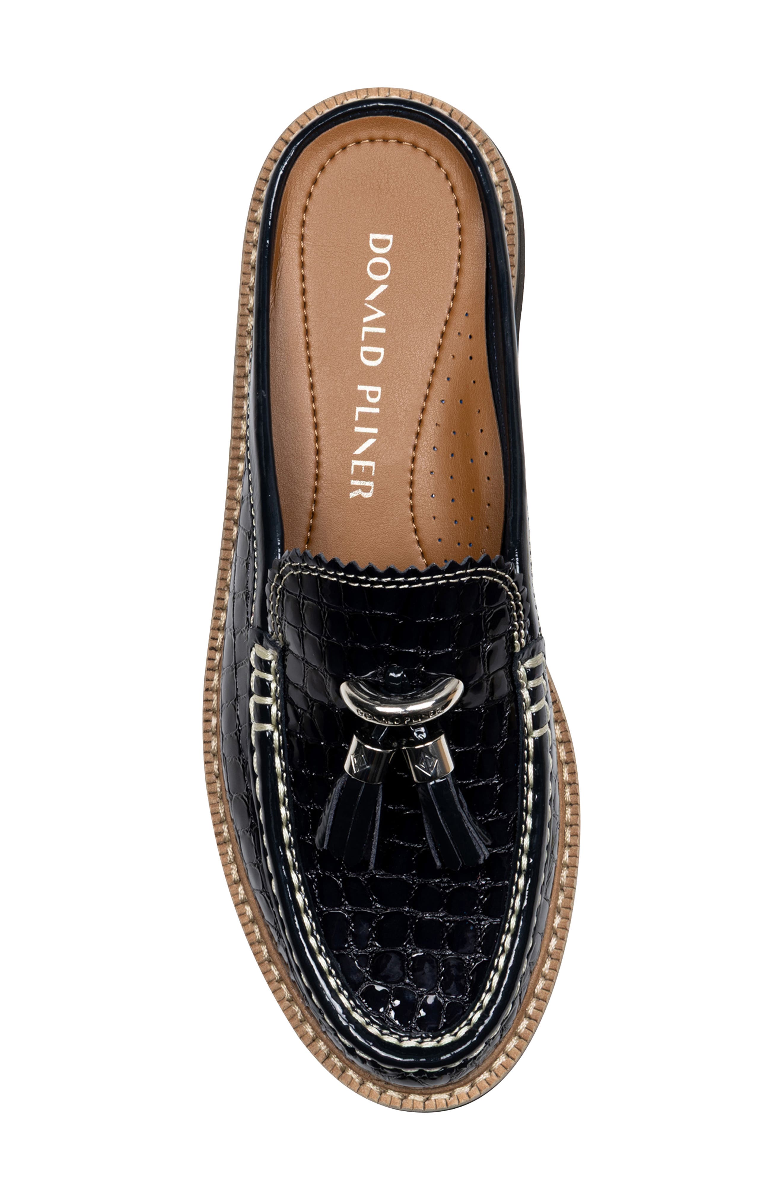 Donald Pliner Mule Tassel Loafer, Alternate, color, Navy