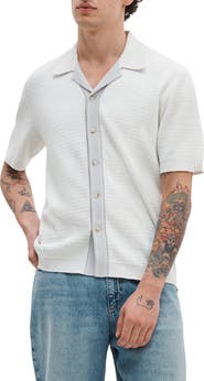 rag & bone Harvey Block Stitch Camp Shirt