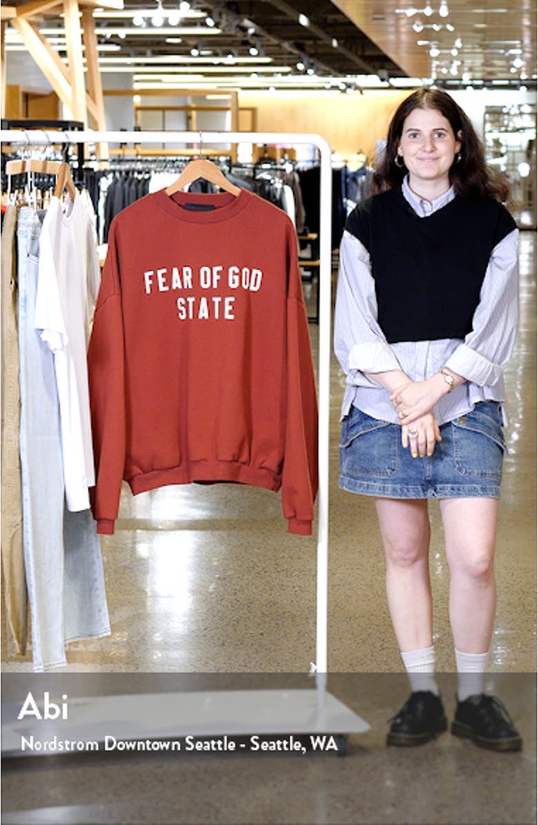 Gender Inclusive State Logo Sweatshirt, sales video thumbnail
