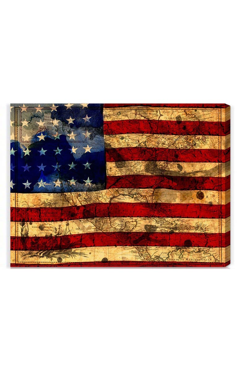 Oliver Gal 'The Flag' Wall Art, Main, color, 