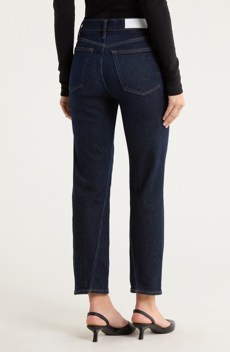 Re/Done Twisted Stove Pipe Jeans, Alternate, color, Dark Lady Blue