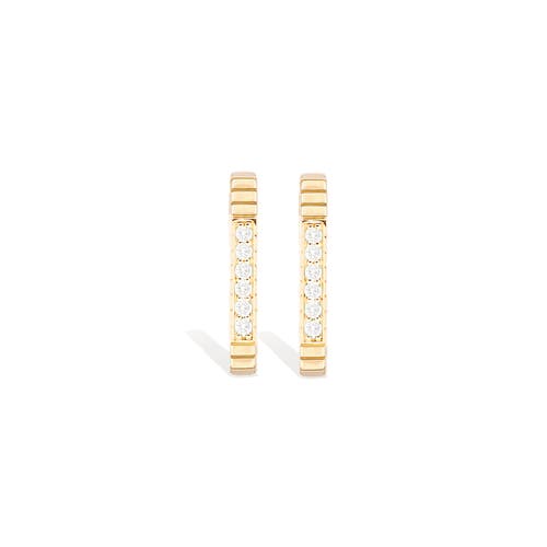 Campbell + Charlotte Spark Octagon Hoop Earring In Gold
