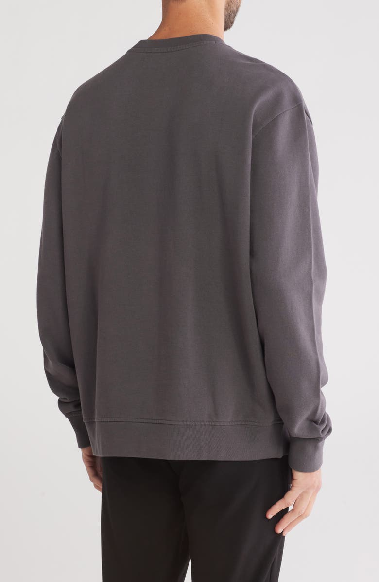 AllSaints Refract Cotton Crewneck Sweatshirt, Alternate, color, 