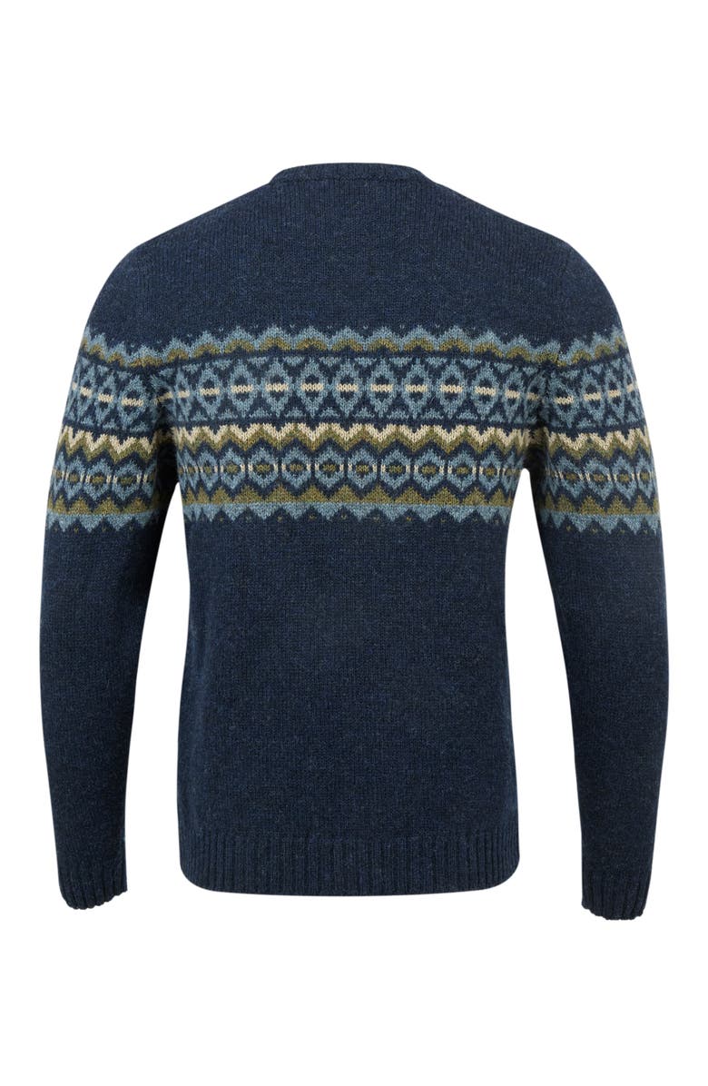 Celtic & Co. Fair Isle Sweater, Alternate, color, Dark Navy
