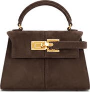 JW PEI Elise Faux Suede Top Handle Bag