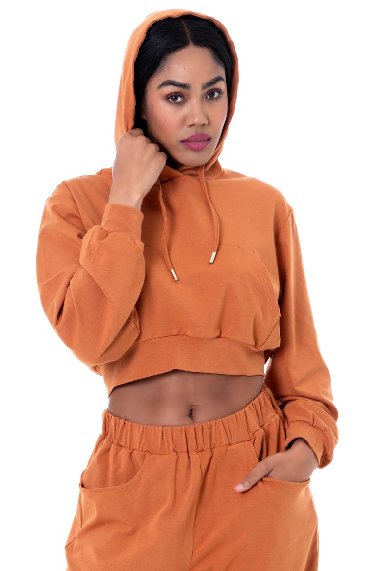 Crop Hoodie, Alternate, color, SUGAR DADDY