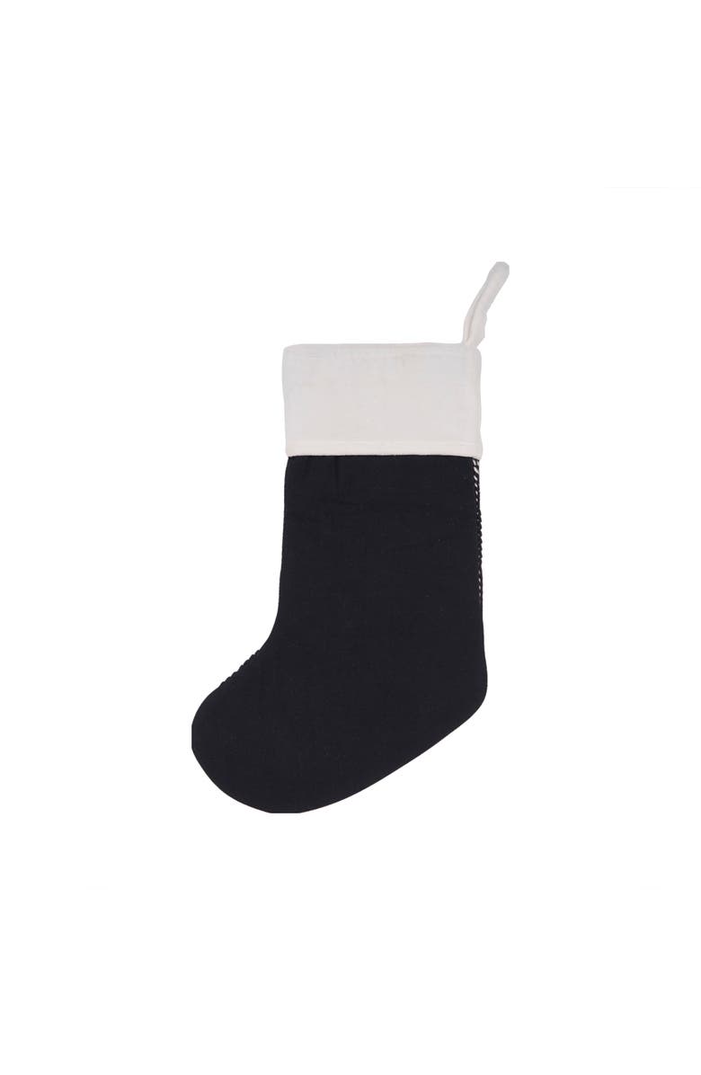 carol & frank Leaves Stocking Collection, Alternate, color, Black