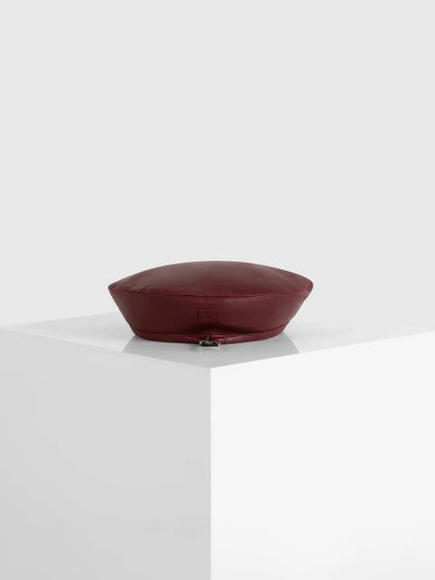 Anya Leather Beret