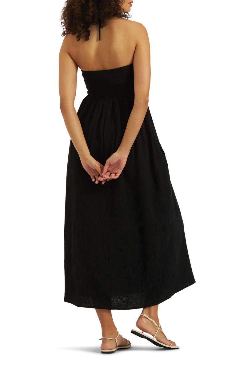 Ripe Maternity Evie Crochet Dress, Alternate, color, Black