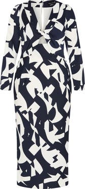 City Chic Lana Twist Cutout Long Sleeve Maxi Dress