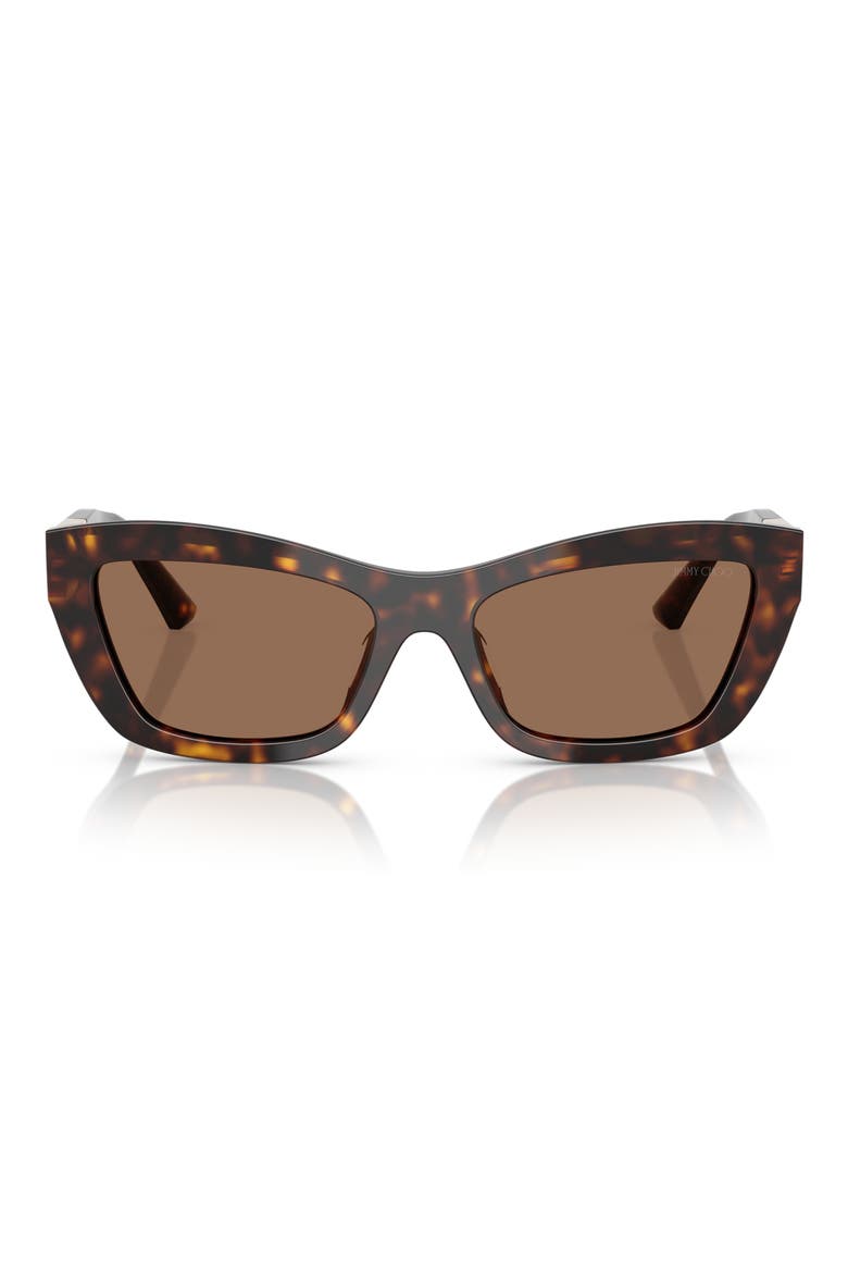54mm Cat Eye Sunglasses, Main, color, HAVANA
