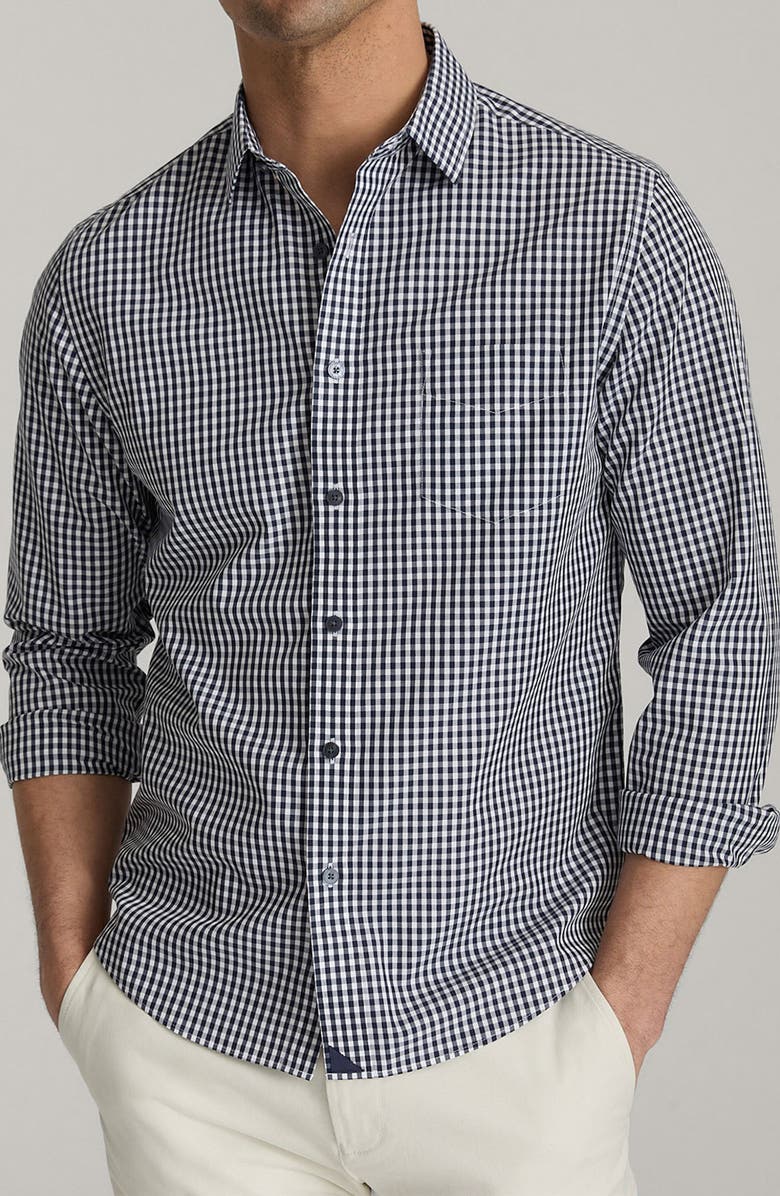 UNTUCKit Lawrence Gingham Wrinkle Free Cotton Button-Up Shirt, Main, color, 