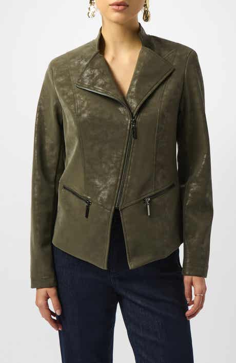 Faux Leather Moto Jacket