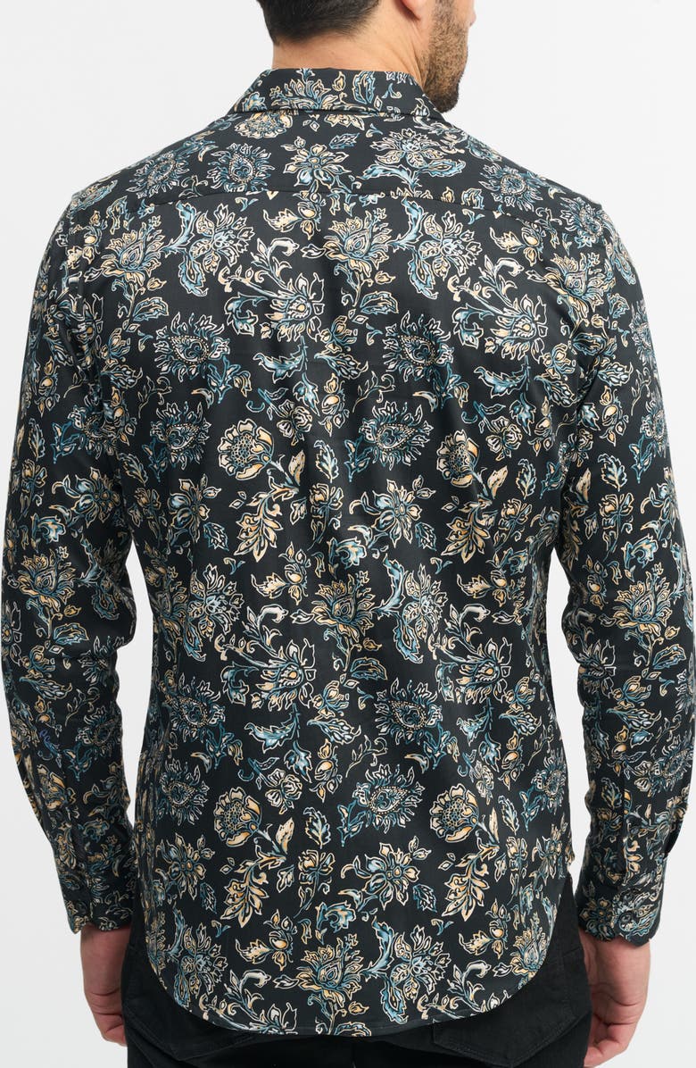 Robert Graham Evans Floral Classic Fit Stretch Cotton Button-Up Shirt, Alternate, color,