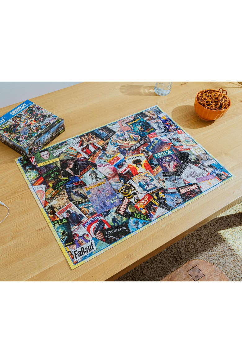 Fallout Covering The Wasteland 1000-Piece Jigsaw Puzzle | Toynk Exclusive, Alternate, color, Red